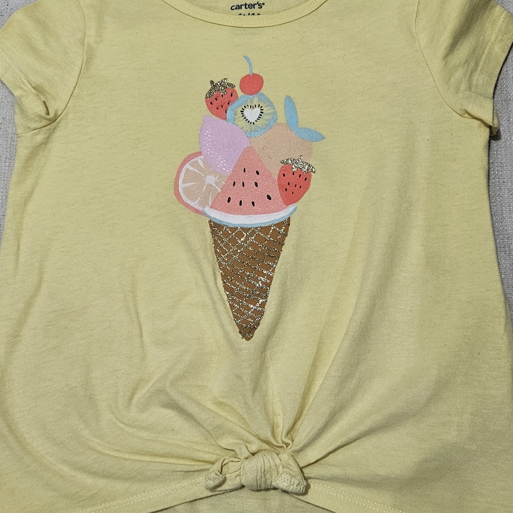 Curated 4t Yellow Graphic T-Shirt & Shorts Set - Picture 2 of 4